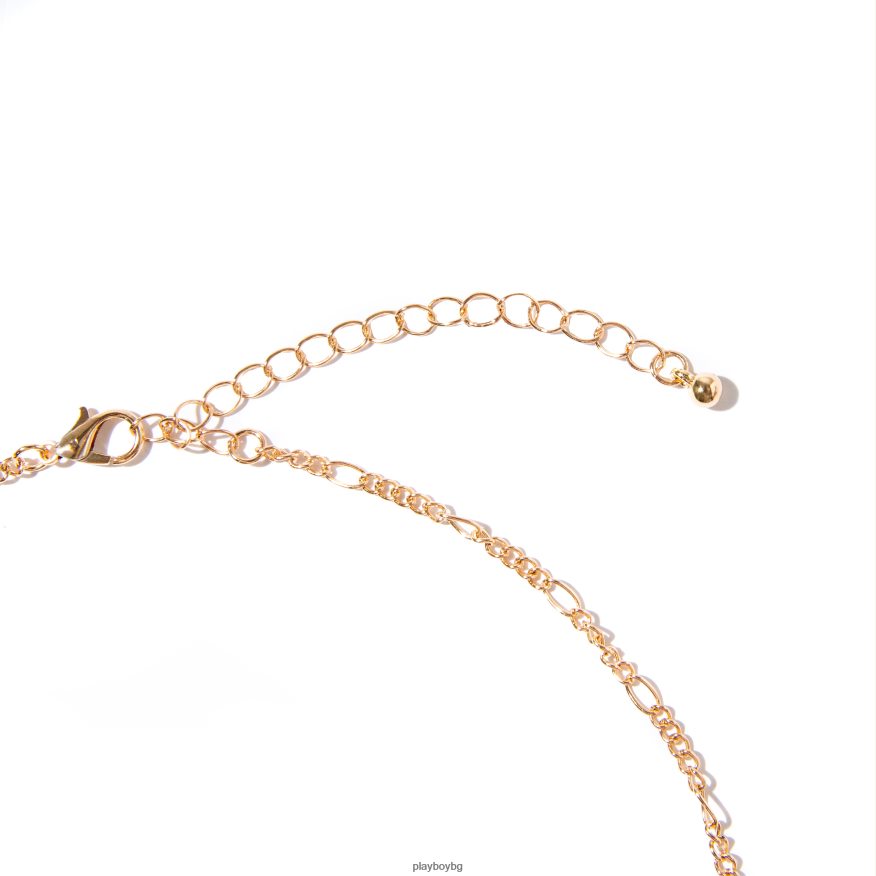 аксесоар бг Playboy Жени висяща огърлица със заешка глава злато JZ04JB1624