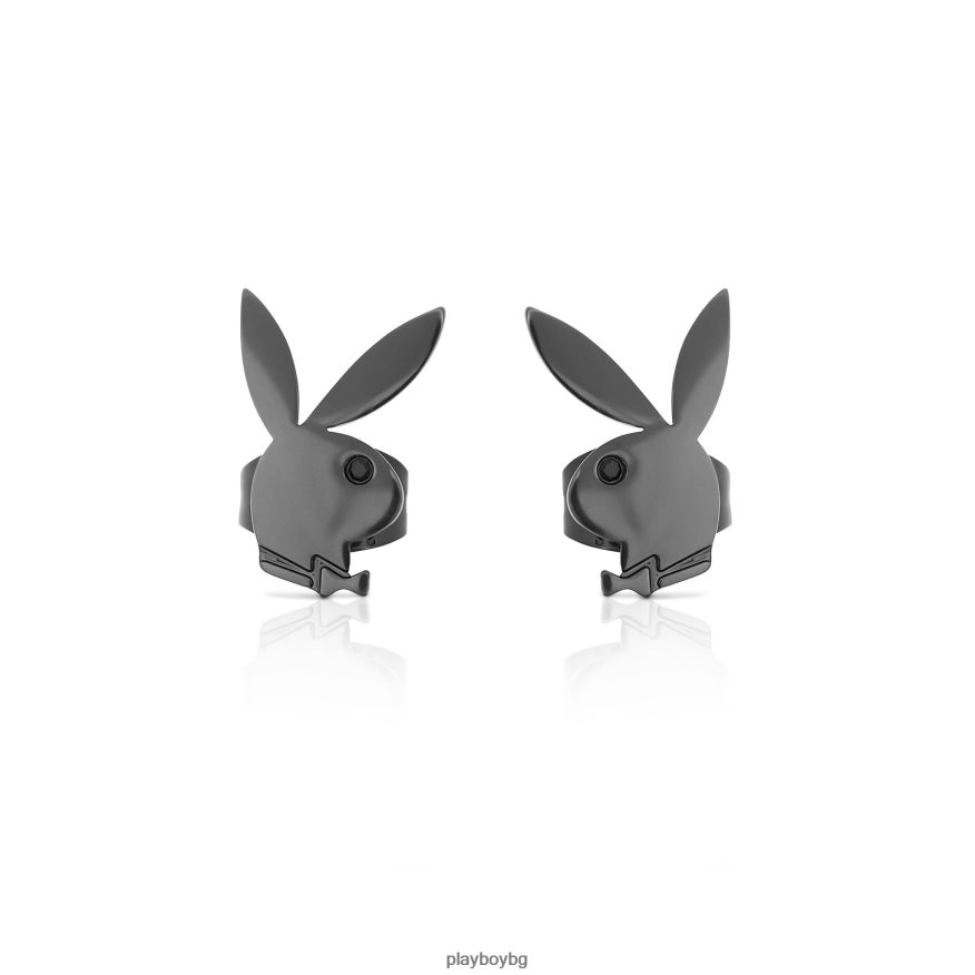 аксесоар бг Playboy Жени обеци със заешка глава черен JZ04JB1627