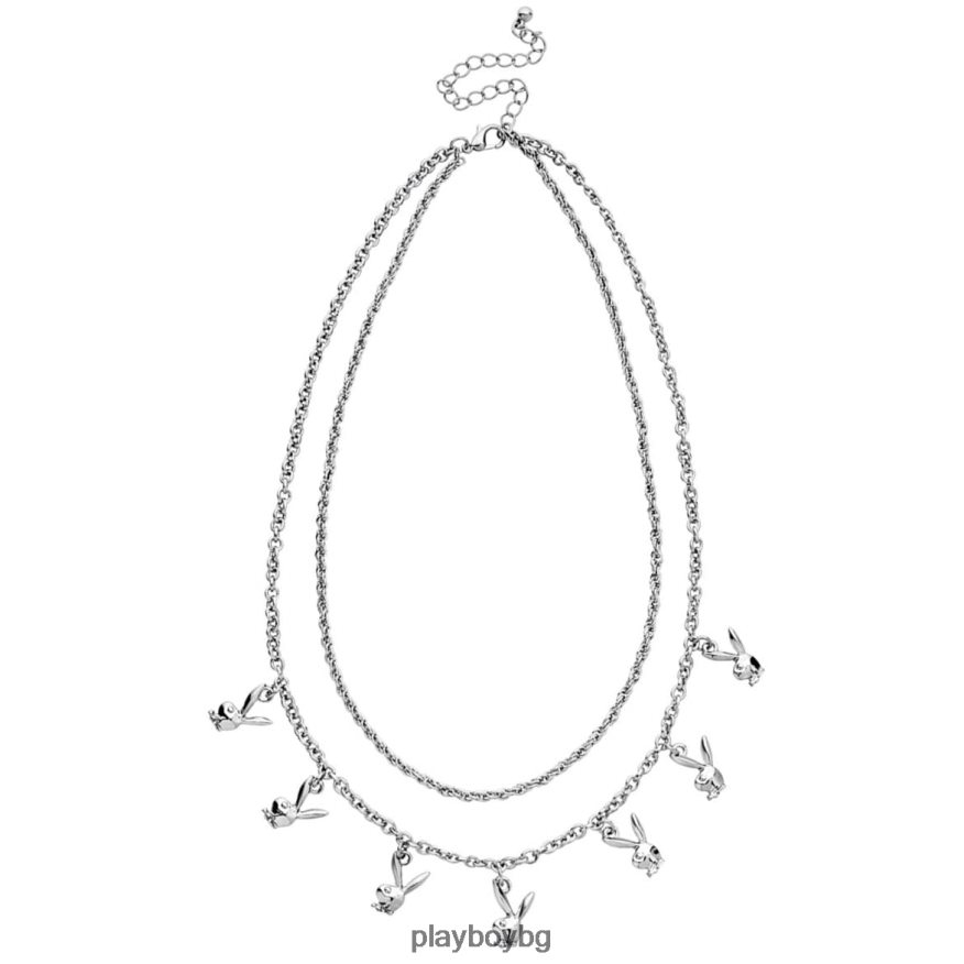 аксесоар бг Playboy Жени колие със зайче с верижка със зайче оригинален JZ04JB1629