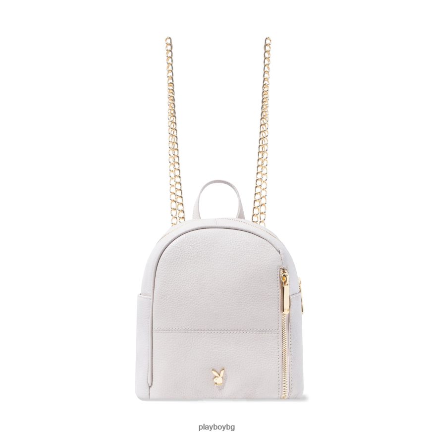 аксесоар бг Playboy Жени кожена мини раница сметана JZ04JB1594