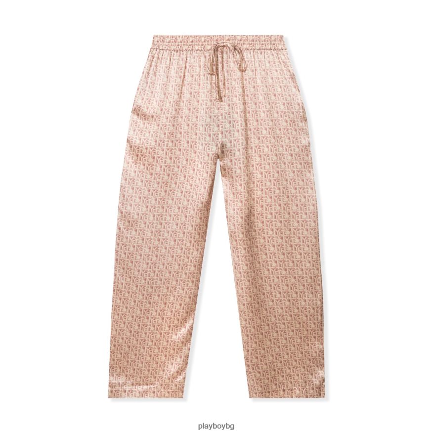 облекло бг Playboy x Revolve Жени повтарящ се копринен панталон на зайче Изчервяване JZ04JB1196