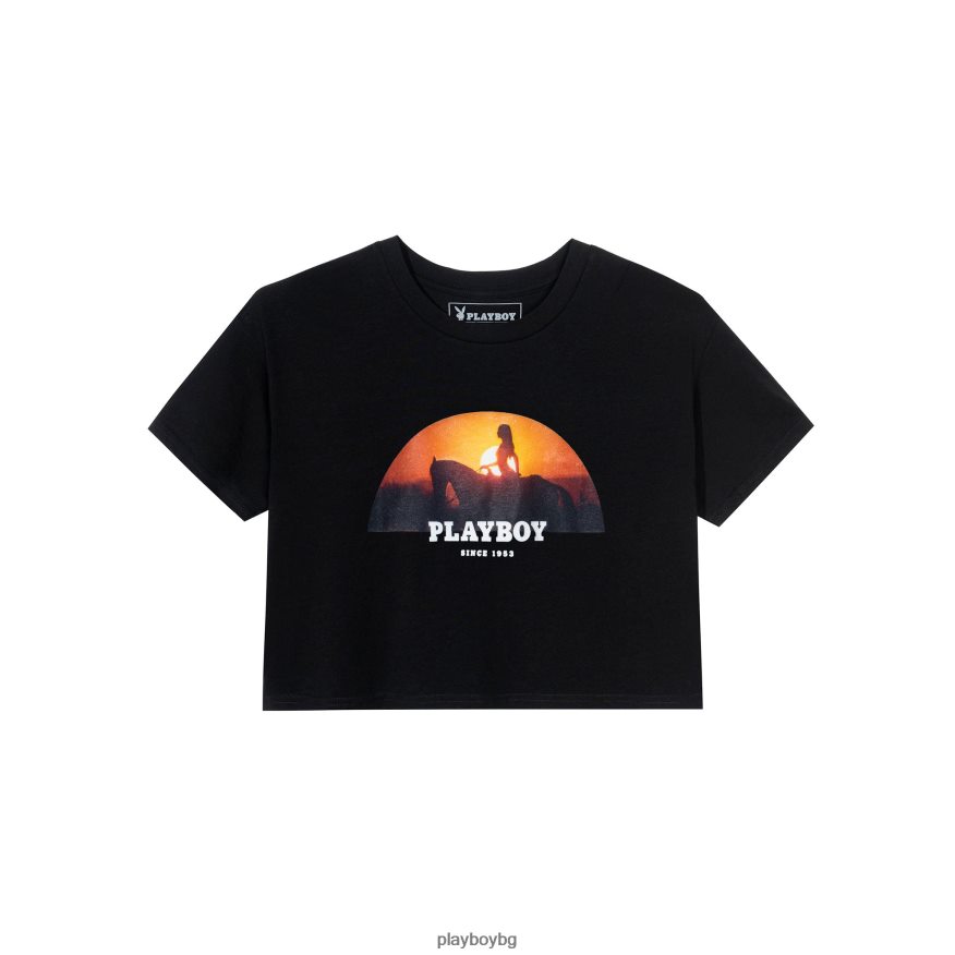 облекло бг Playboy Жени Декември 1972 плеймейт Мърси Руни Сънсет Райдър изрязана тениска оригинален JZ04JB998