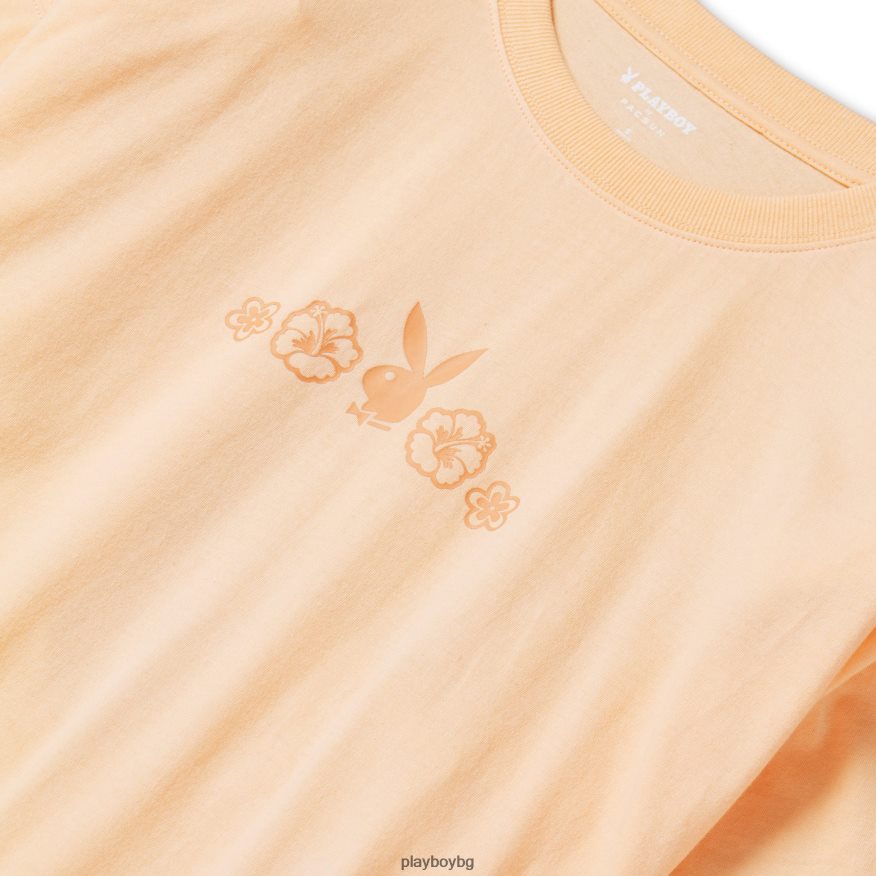 облекло бг Playboy Жени сърф гадже тениска с дълъг ръкав оригинален JZ04JB1002