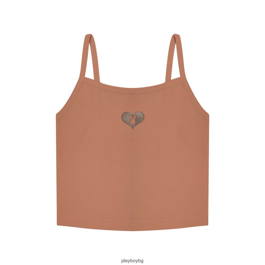 облекло бг Playboy Жени горна част на зайче със сърце боброва козина JZ04JB1040