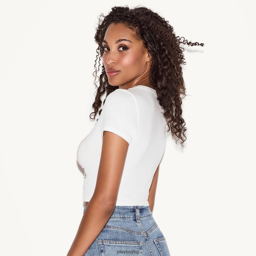 облекло бг Playboy Жени бебешка тениска Queen of Hearts оригинален JZ04JB948