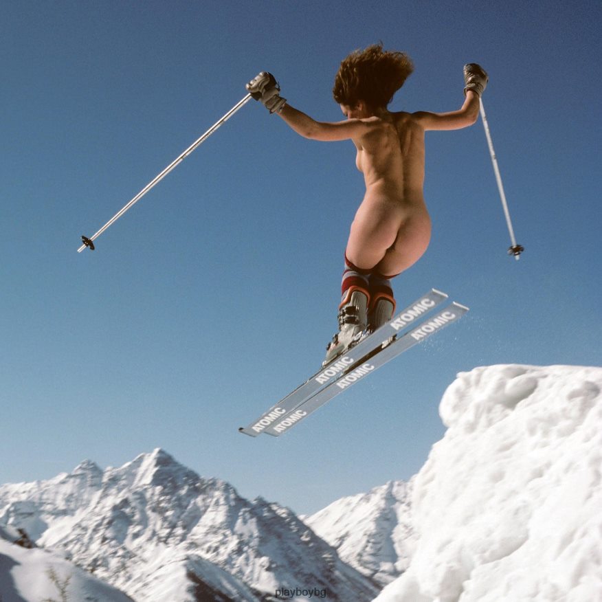 облекло бг Playboy Жени ски изрязан дълъг ръкав feat. холи кук от момичета от зимата на 1984 г черен JZ04JB984