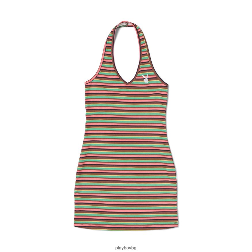 облекло бг Playboy Жени безшевна мини рокля с халтер мулти JZ04JB1024