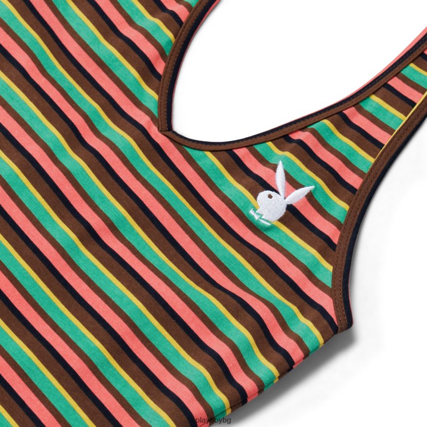 облекло бг Playboy Жени безшевна мини рокля с халтер мулти JZ04JB1024