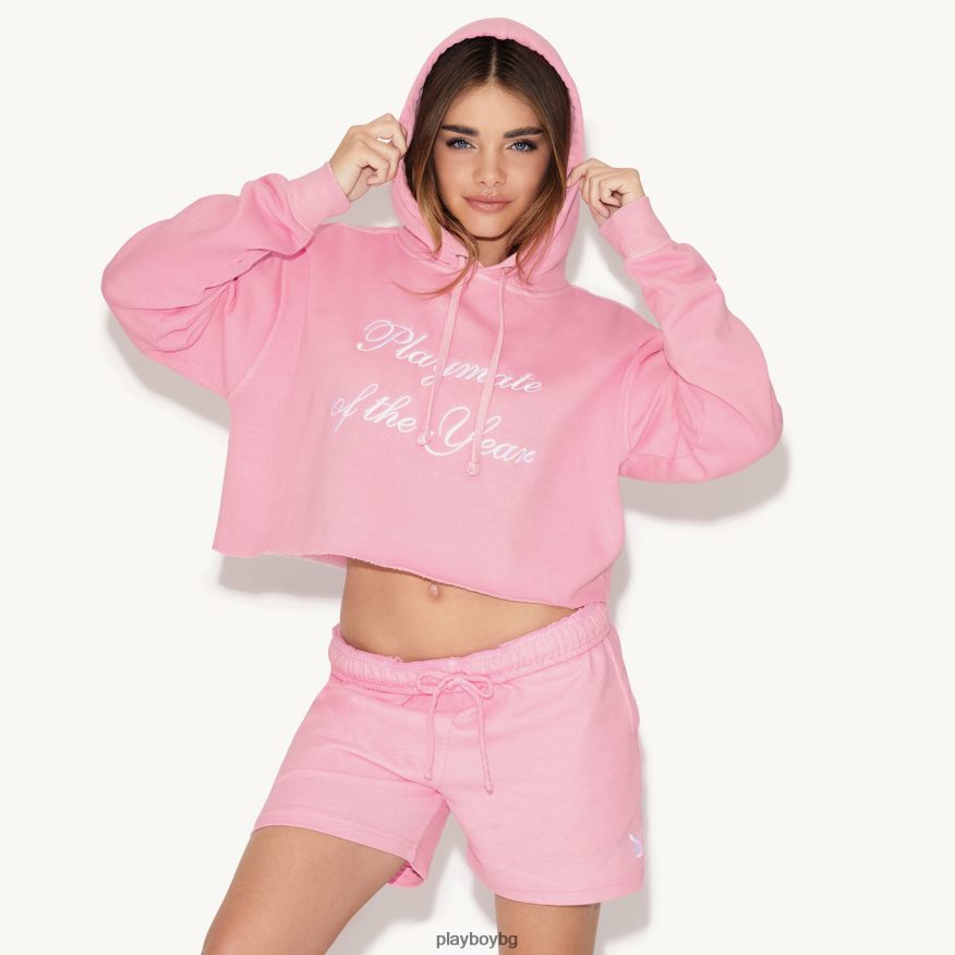 облекло бг Playboy Жени щампа на плеймейтка на годината розово/бяло JZ04JB1070