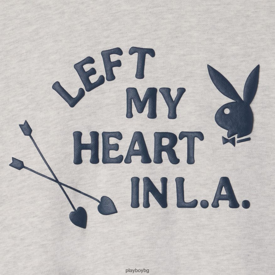 облекло бг Playboy Жени остави сърцето ми в л.а. деколте хедър сиво JZ04JB1103