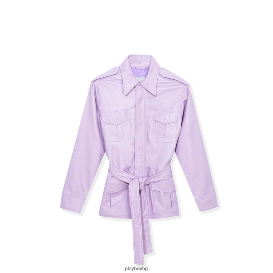 облекло бг Playboy Жени кожено сафари яке лилаво JZ04JB1144