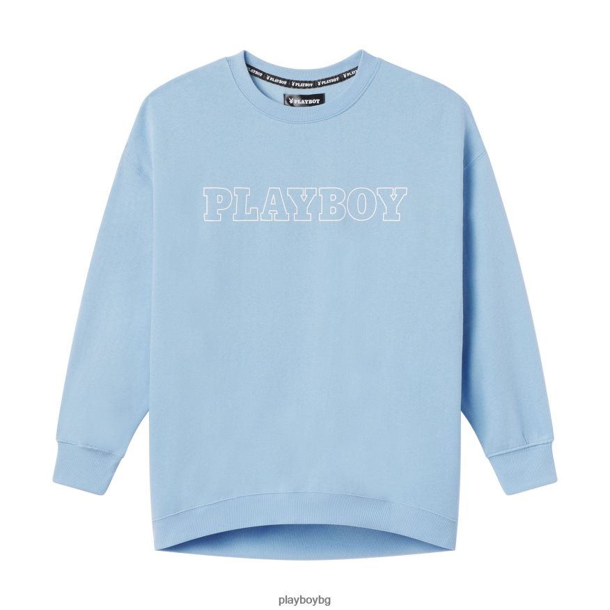 облекло бг Playboy Жени мачта crewneck син JZ04JB1109