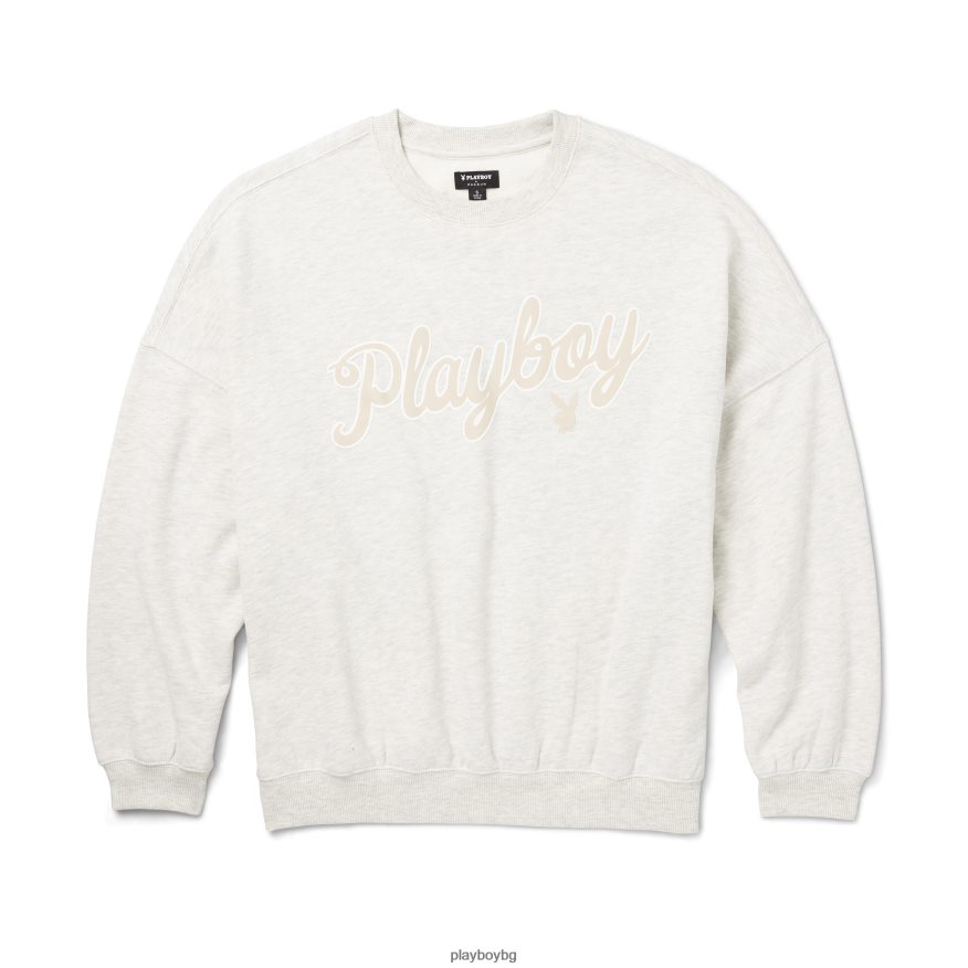 облекло бг Playboy Жени живописен crewneck варени овесени ядки JZ04JB1155