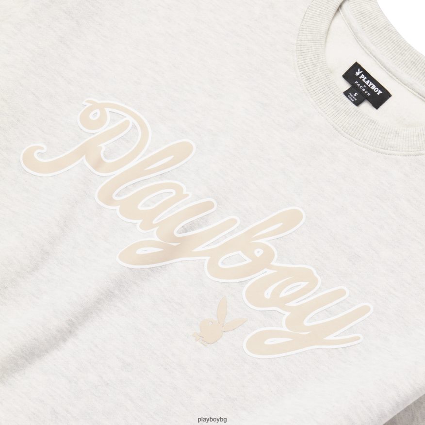 облекло бг Playboy Жени живописен crewneck варени овесени ядки JZ04JB1155