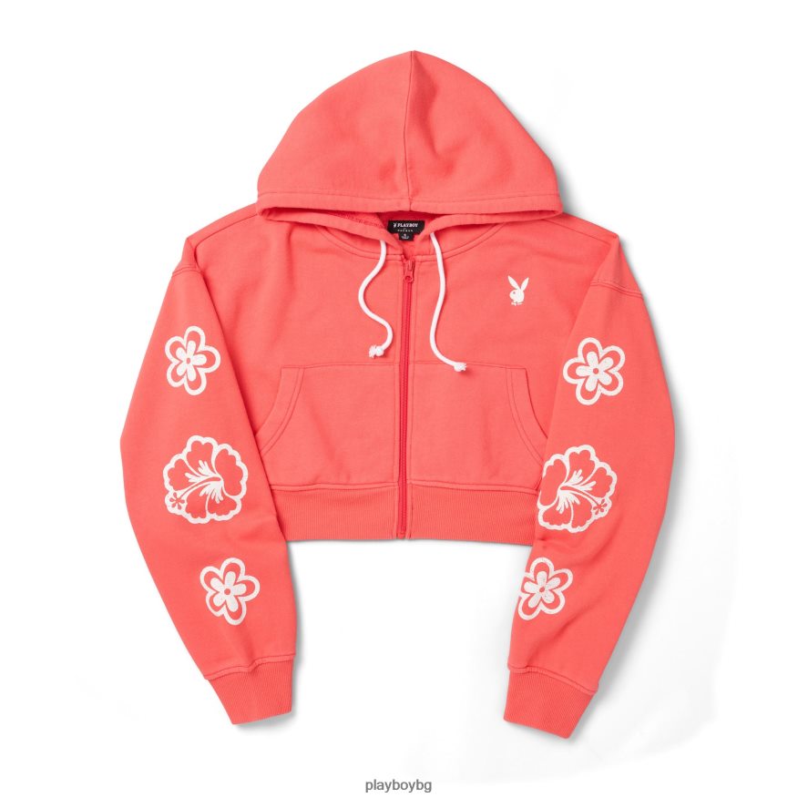 облекло бг Playboy Жени съкратена качулка riptide кайен JZ04JB1099