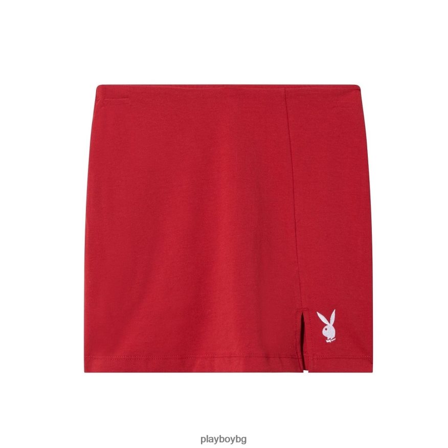 облекло бг Playboy Жени разкроена пола червен JZ04JB1227