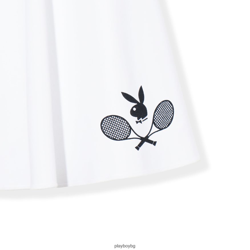 облекло бг Playboy Жени пола за тенис клуб бяло JZ04JB1245