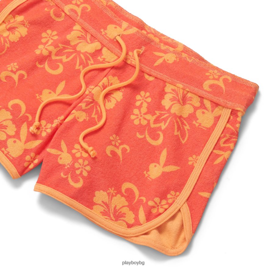 облекло бг Playboy Жени хавлиени къси панталони от хибискус оригинален JZ04JB1249