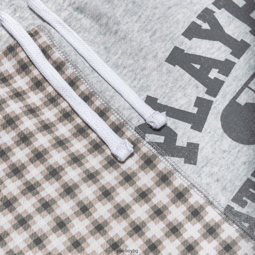 облекло бг Playboy Жени университетска карирана мини пола хедър сиво JZ04JB1260