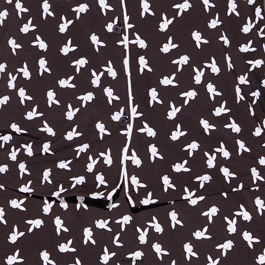 облекло бг Playboy Жени комплект пижама за сънно парти пълно зайче JZ04JB1268