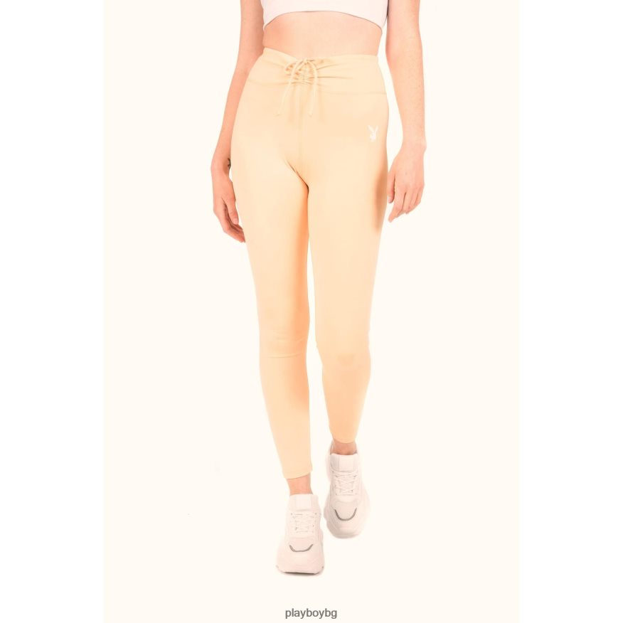 облекло бг Playboy Жени активни клинове с набрана лента на талията оранжево JZ04JB1325