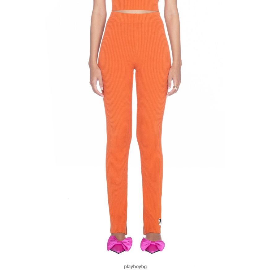 облекло бг Playboy Жени разширен рипсен клин ръжда JZ04JB656