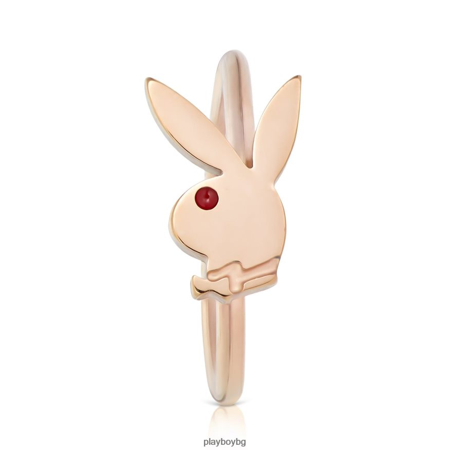 аксесоар бг Playboy мъже обеца за нос със заешка глава розово злато JZ04JB869