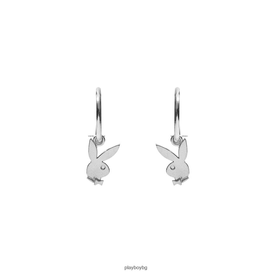 аксесоар бг Playboy мъже обръчи за зайчета сребро JZ04JB880