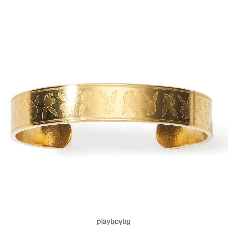 аксесоар бг Playboy мъже маншет с щампована повтаряща се заешка глава оригинален JZ04JB887