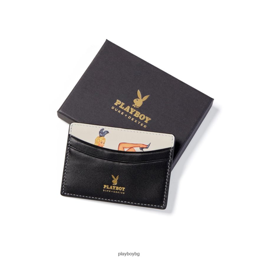 аксесоар бг Playboy мъже портфейл duke + dexter peek-a-boo playmate оригинален JZ04JB819