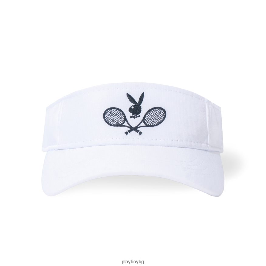 аксесоар бг Playboy мъже спортен рипстоп визьор бяло JZ04JB800
