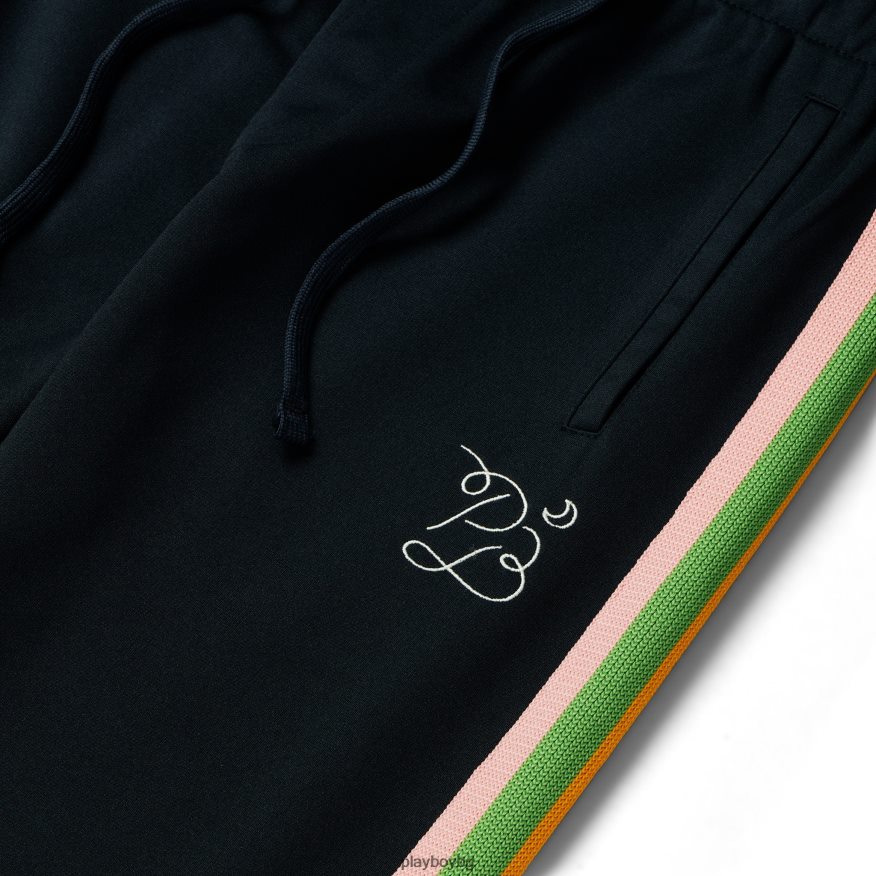 облекло бг Playboy мъже плетени панталони с трико черен JZ04JB555