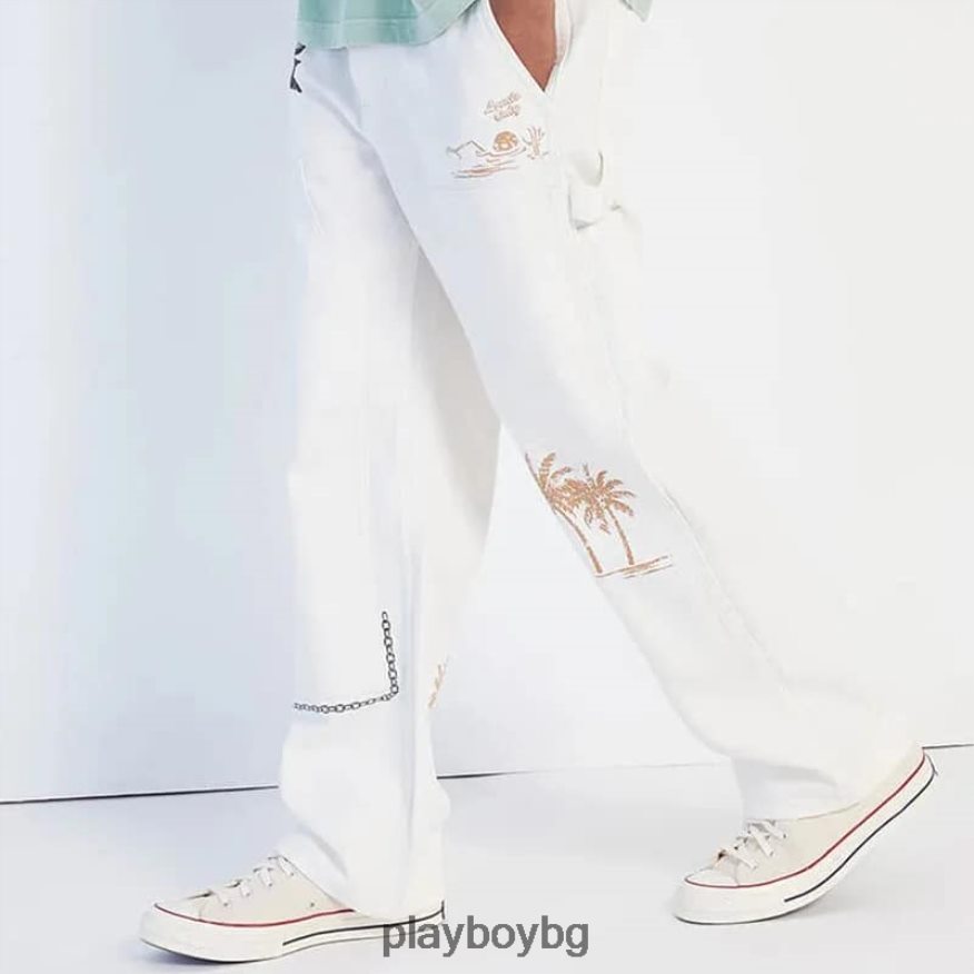 облекло бг Playboy мъже pb винтидж панталон с двойно коляно крем оригинален JZ04JB554