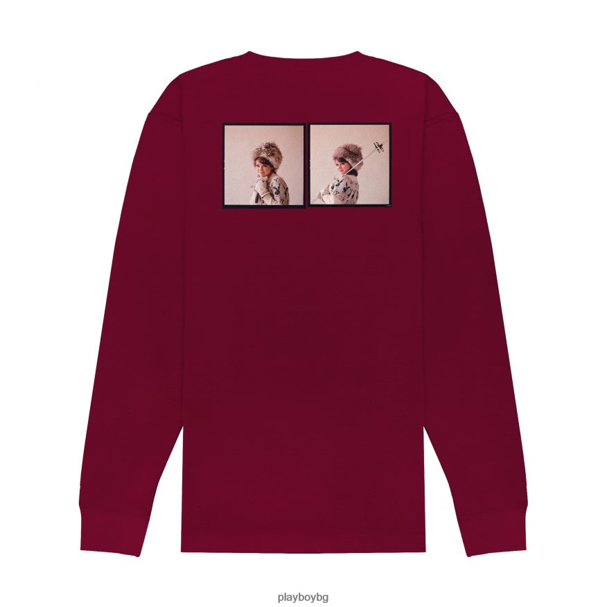 облекло бг Playboy мъже януари 1964 плеймейтка Шарън Роджърс ски зайче с дълъг ръкав кестеняво JZ04JB184