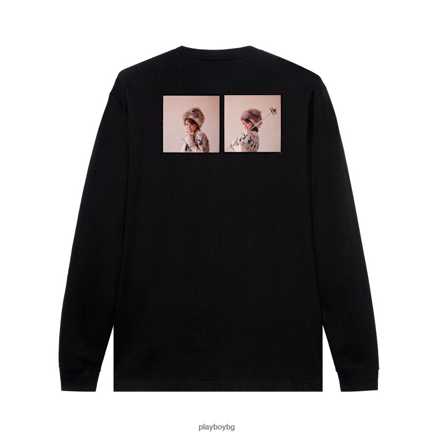 облекло бг Playboy мъже януари 1964 плеймейтка Шарън Роджърс ски зайче с дълъг ръкав черен JZ04JB185