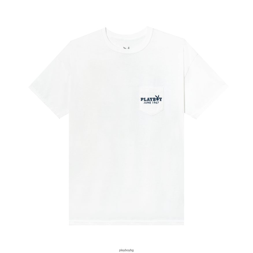 облекло бг Playboy мъже тениска с джобове от юни 1967 г оригинален JZ04JB274
