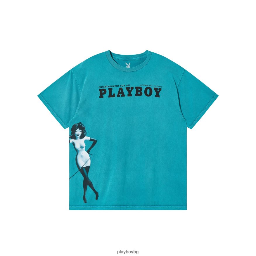 облекло бг Playboy мъже октомври 1967 г. изпрана тениска с корицата оригинален JZ04JB295
