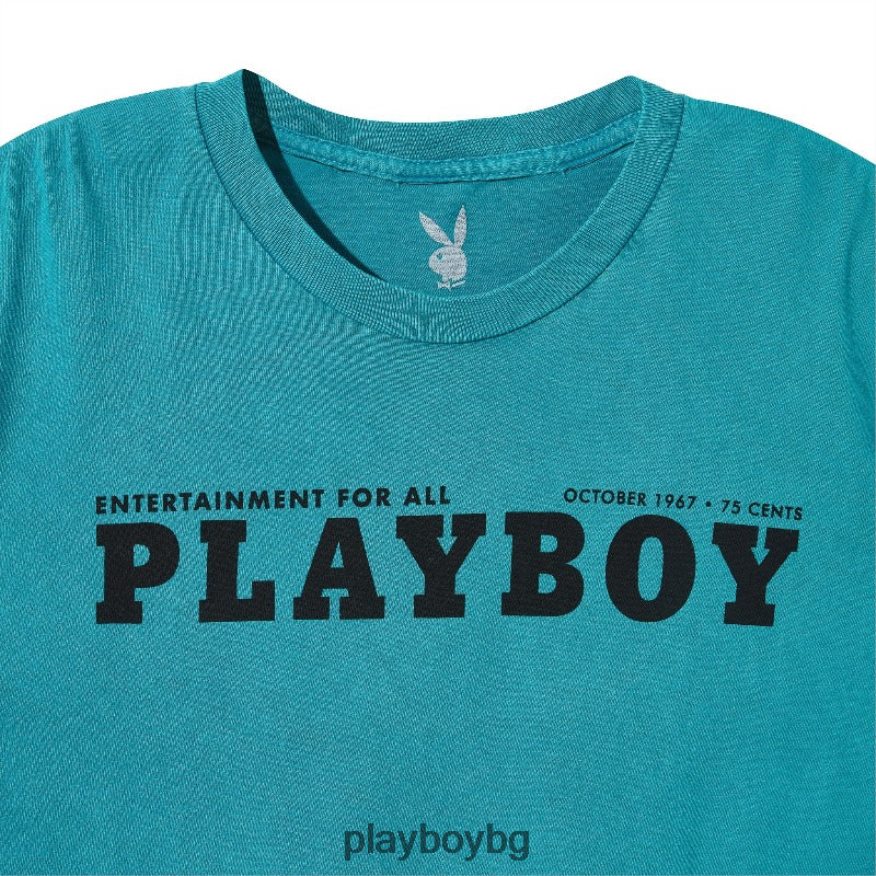 облекло бг Playboy мъже октомври 1967 г. изпрана тениска с корицата оригинален JZ04JB295