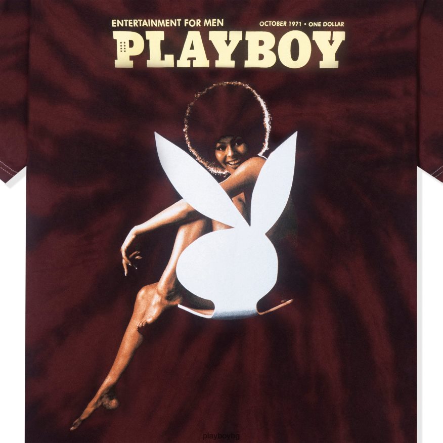 облекло бг Playboy мъже октомври 1971 г. darine stern корична тениска tie dye оригинален JZ04JB90