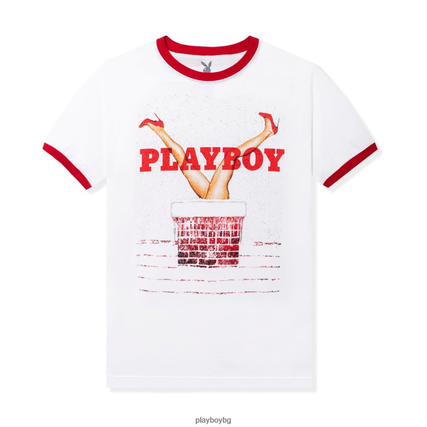 облекло бг Playboy мъже тениска за звънене през декември 2013 г оригинален JZ04JB291