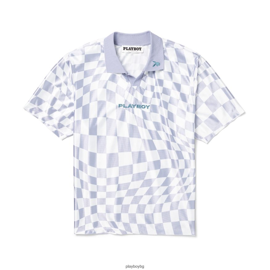 облекло бг Playboy мъже вълниста поло тениска оригинален JZ04JB160