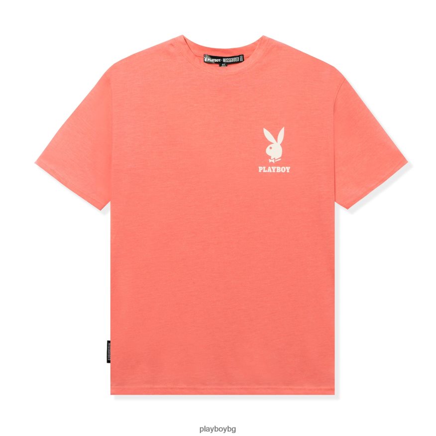 облекло бг Playboy мъже голяма тениска с лого розово JZ04JB193