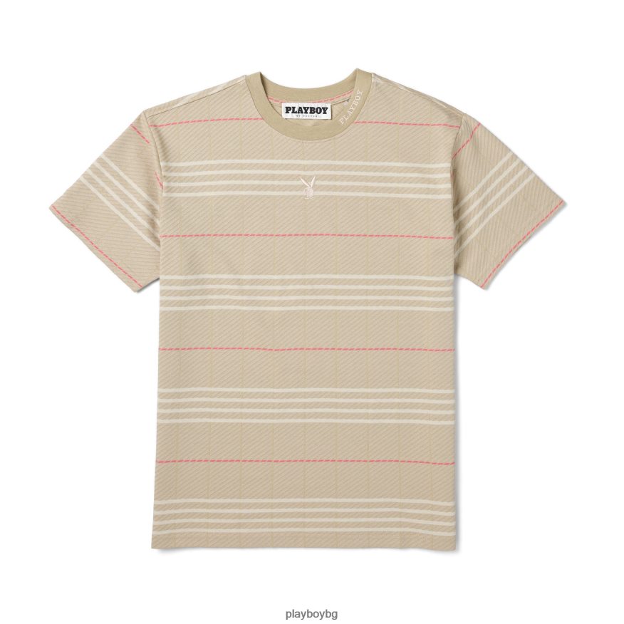 облекло бг Playboy мъже тениска с къс ръкав карирано JZ04JB271
