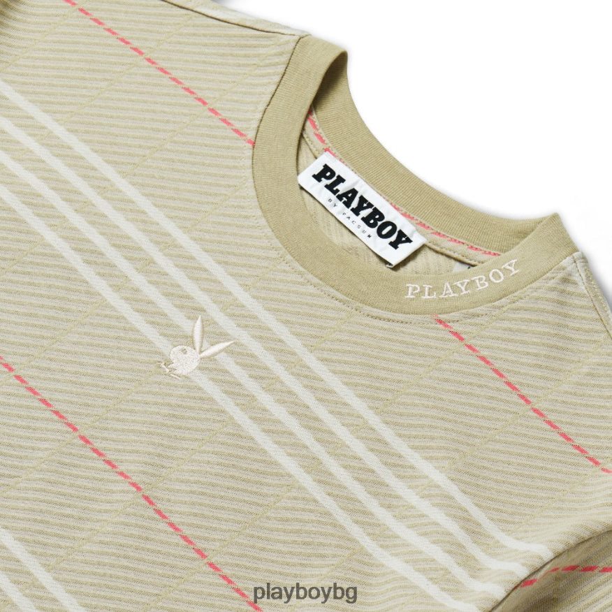 облекло бг Playboy мъже тениска с къс ръкав карирано JZ04JB271