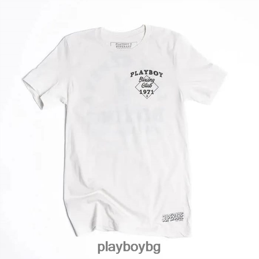 облекло бг Playboy мъже боксова тениска бяло JZ04JB3