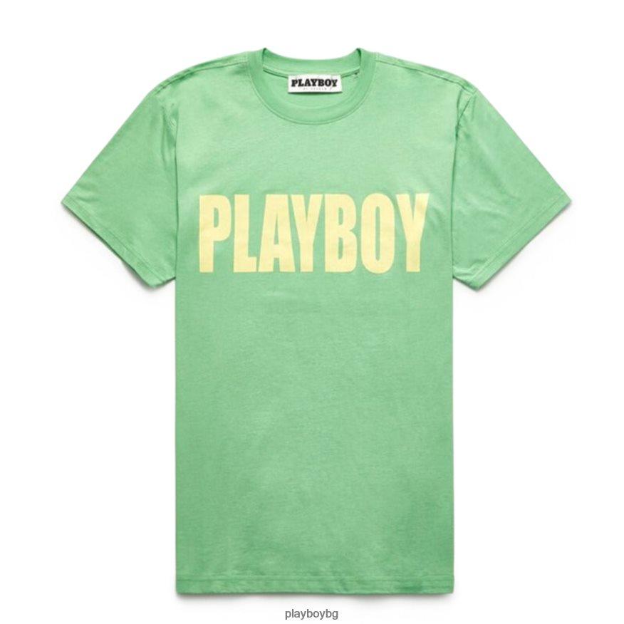 облекло бг Playboy мъже ударна тениска зелено JZ04JB300