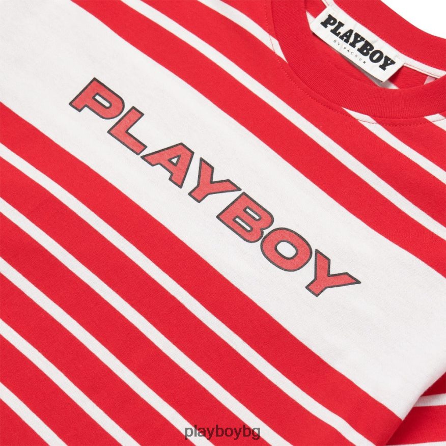 облекло бг Playboy мъже тениска с електронни райета оригинален JZ04JB303