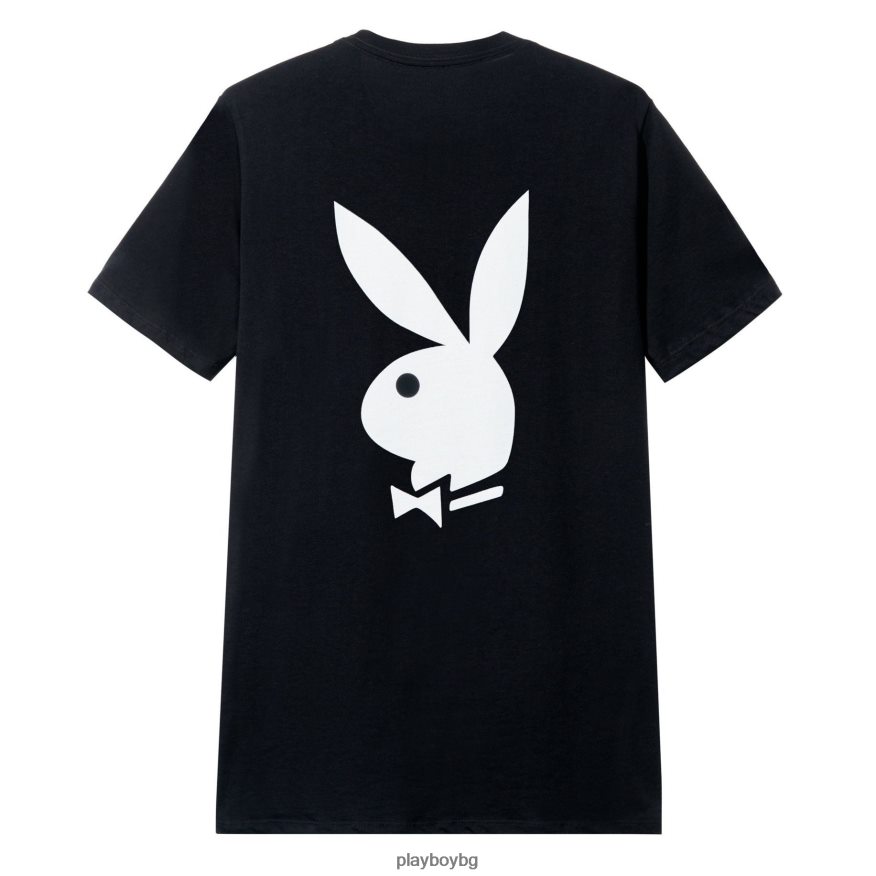 облекло бг Playboy мъже тениска с лого на заешка глава черен JZ04JB55