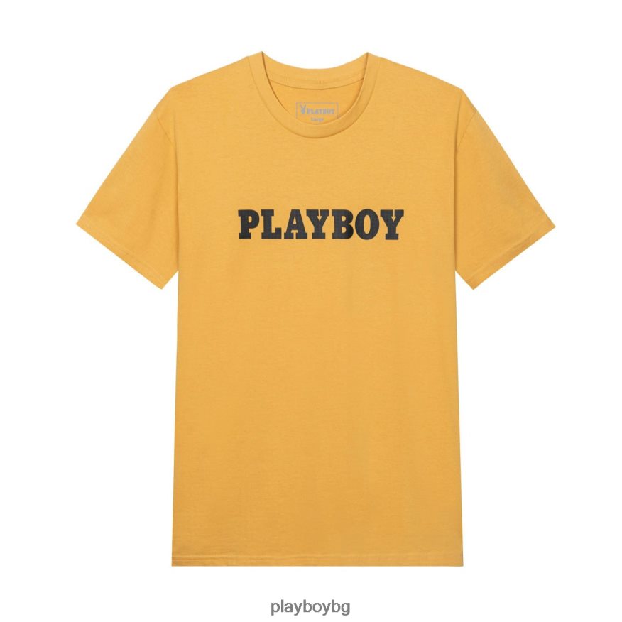 облекло бг Playboy мъже мачтна тениска злато JZ04JB83