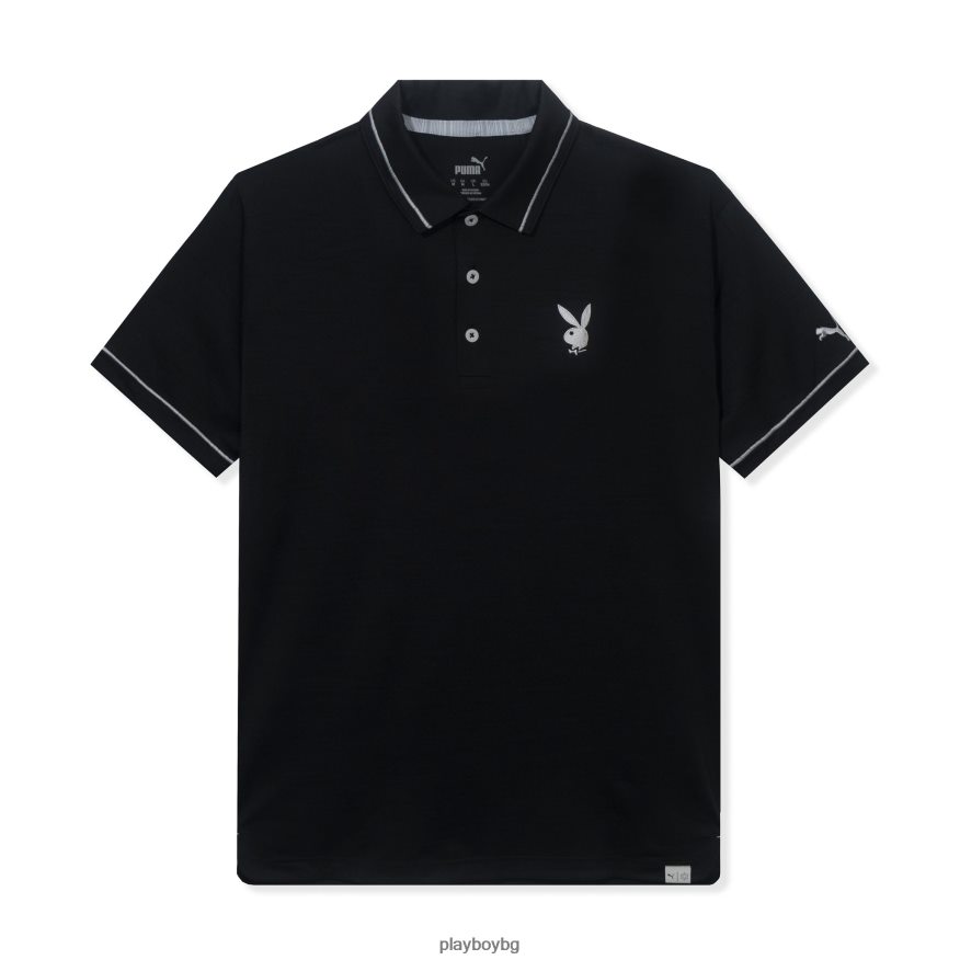 облекло бг Playboy мъже Puma Golf Monarch Performance Polo черен JZ04JB215